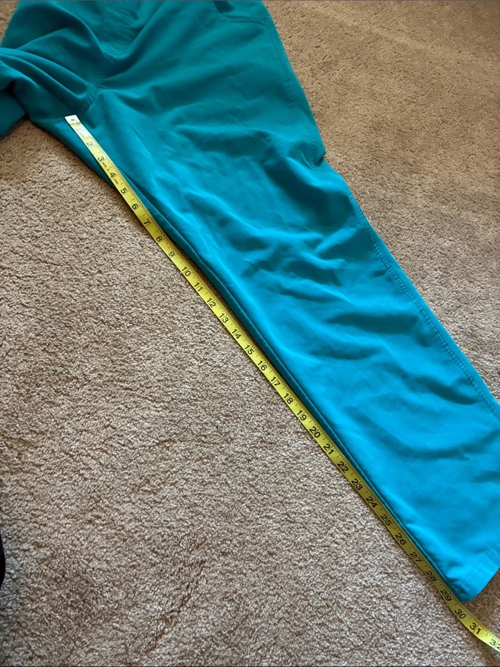 FIGS Technical Collection Kade Cargo Scrub Pants - Teal - Size XL